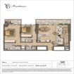 Ahad Residences 2 Beds Layout