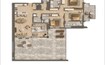 Ahad Residences 3 Beds Layout