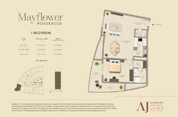 1 Bed 1135 Sq. Ft. Apartment in AJG Mayflower Residences