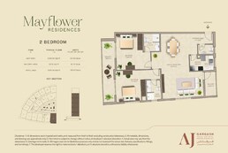 2 Beds 1292 Sq. Ft. Apartment in AJG Mayflower Residences