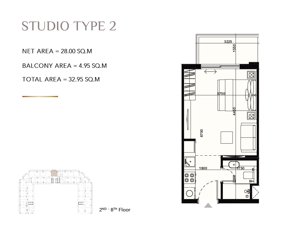 Akshara Laya Heights Studio Layout