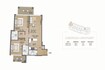 Al Ansari Ocean Tower 2 Beds Layout