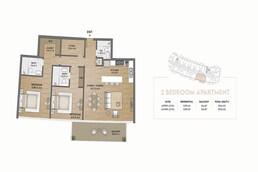 2 Beds 1505 Sq. Ft. Apartment in Al Ansari Ocean Tower