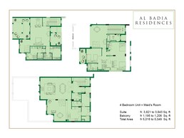 4 Beds 5049 Sq. Ft. Apartment in Al Badia Residence Apartments