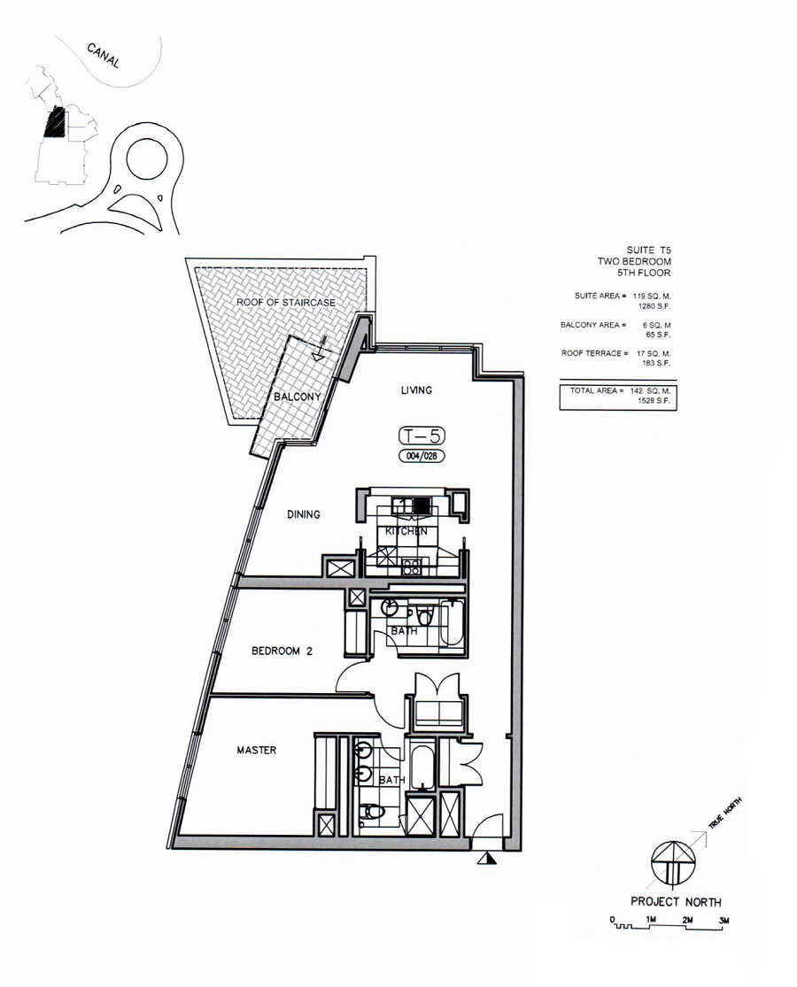 Al Habtoor Towers 2 Beds Layout