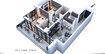 Al Haseen Residences 2 Beds Layout