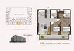 Al Helal Sports View Residence 1 Bed Layout