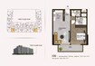 Al Helal Sports View Residence 1 Bed Layout
