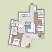 Al Oasis Residences 2 Beds Layout