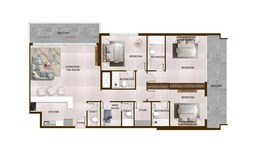 3 Beds 2275 Sq. Ft. Apartment in Al Sayyah Butterfly Towers