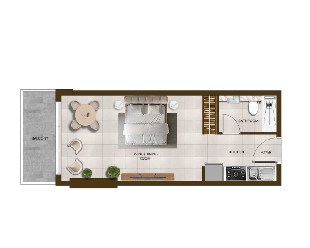 Al Sayyah Butterfly Towers Studio Layout