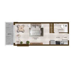439 Sq. Ft. Studio in Al Sayyah Butterfly Towers