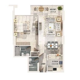 1 Bed 931 Sq. Ft. Apartment in Al Sayyah Residence