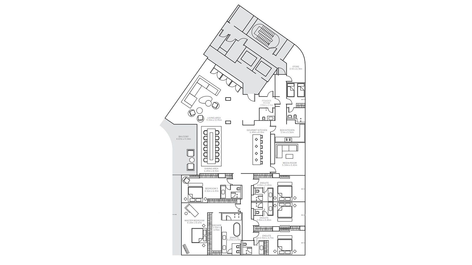5 Beds 7427 Sq. Ft. Apartment in Al Sharq W Residences