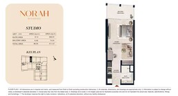 411 Sq. Ft. Studio in Al Tareq Norah Residence