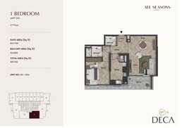 1 Bed 926 Sq. Ft. Apartment in Al Zarooni All Seasons Residence