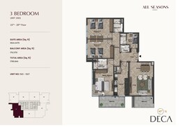 3 Beds 1795 Sq. Ft. Apartment in Al Zarooni All Seasons Residence