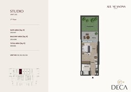 596 Sq. Ft. Studio in Al Zarooni All Seasons Residence