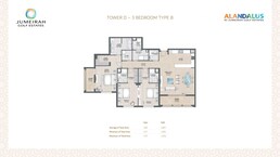 3 Beds 1807 Sq. Ft. Apartment in Alandalus Apartments