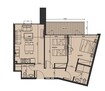 Alexis Tower 2 Beds Layout