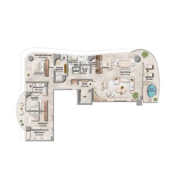 3 Beds 3664 Sq. Ft. Apartment in Alta Maison Margiela Residence