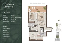 2 Beds 1362 Sq. Ft. Apartment in Amaya Residences