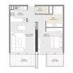 Amber Zenith 1 Bed Layout