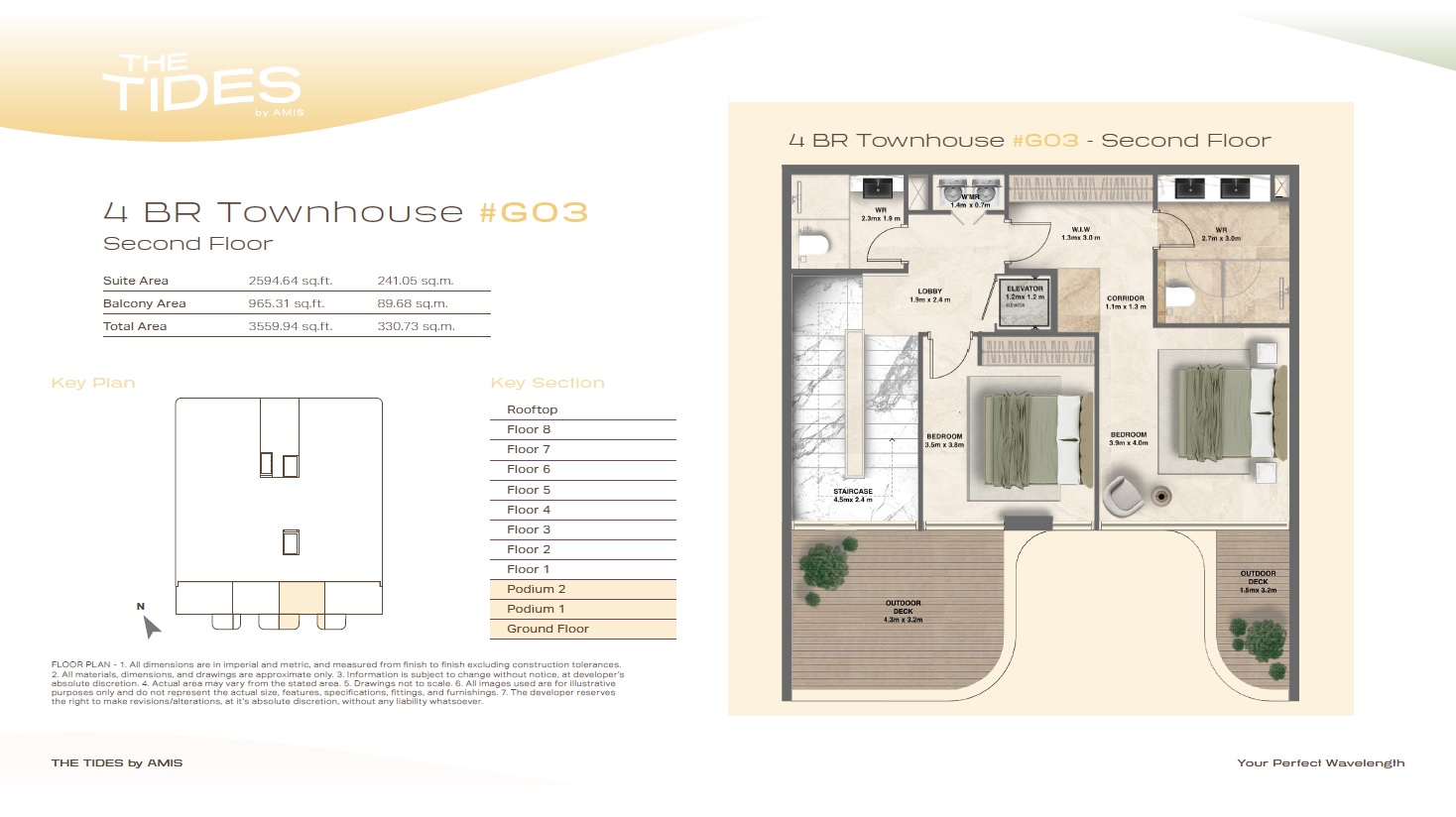 AMIS The Tides 4 Beds Layout