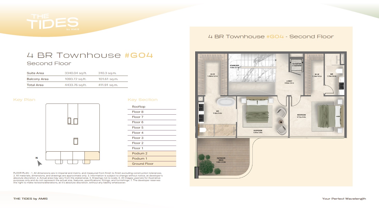 AMIS The Tides 4 Beds Layout