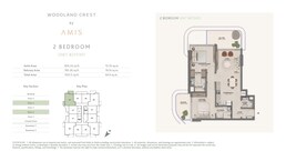 2 Beds 1021 Sq. Ft. Apartment in AMIS Woodland Crest