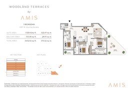 3 Beds 1632 Sq. Ft. Apartment in AMIS Woodland Terraces