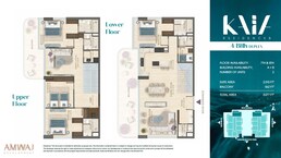 4 Beds 3077 Sq. Ft. Apartment in Amwaj Kaia Residences