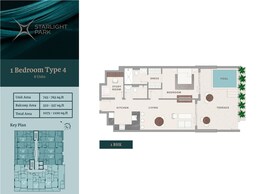 1 Bed 1100 Sq. Ft. Apartment in Amwaj Starlight Park