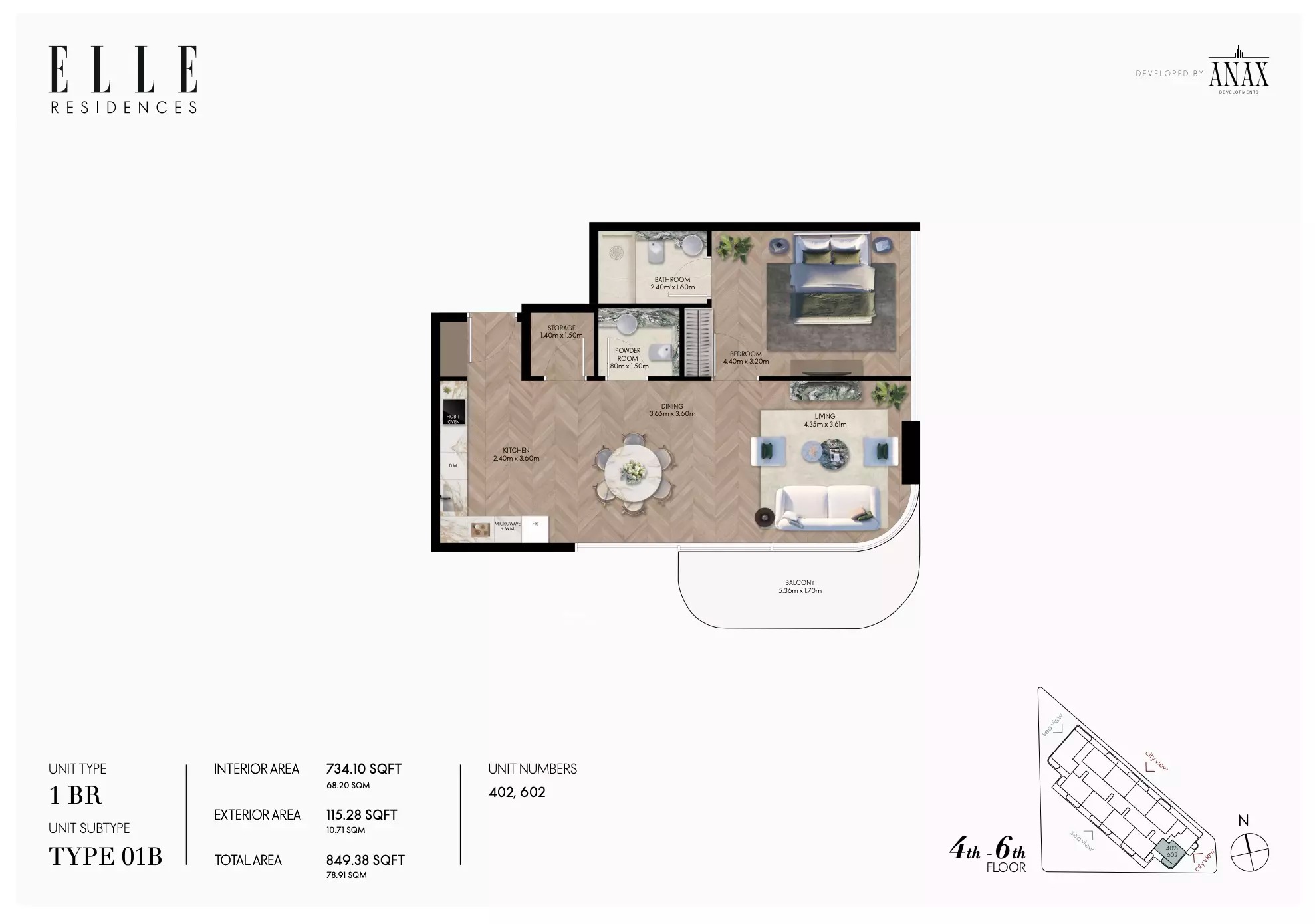 1 Bed 849 Sq. Ft. Apartment in Anax Elle Residences