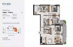 3 Beds 1749 Sq. Ft. Apartment in Anax Evora Residences