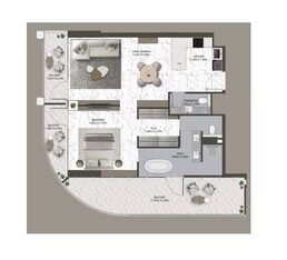 1 Bed 1278 Sq. Ft. Apartment in Anax V-Suites
