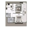 Anax V-Suites 1 Bed Layout