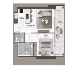 1 Bed 700 Sq. Ft. Apartment in Anax V-Suites