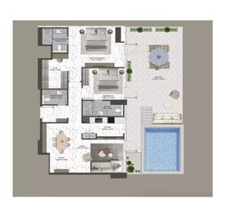 2 Beds 2339 Sq. Ft. Apartment in Anax V-Suites