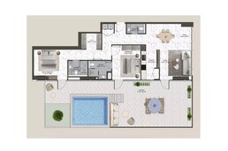 3 Beds 2831 Sq. Ft. Apartment in Anax V-Suites