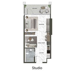 458 Sq. Ft. Studio in Anax V-Suites