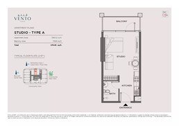 476 Sq. Ft. Studio in Anax Vento Tower