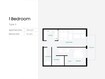 Aqua The Community 1 Bed Layout