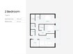 Aqua The Community 2 Beds Layout