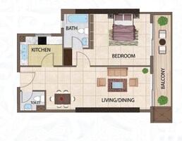 1 Bed 646 Sq. Ft. Apartment in Arabian Gate Apartments