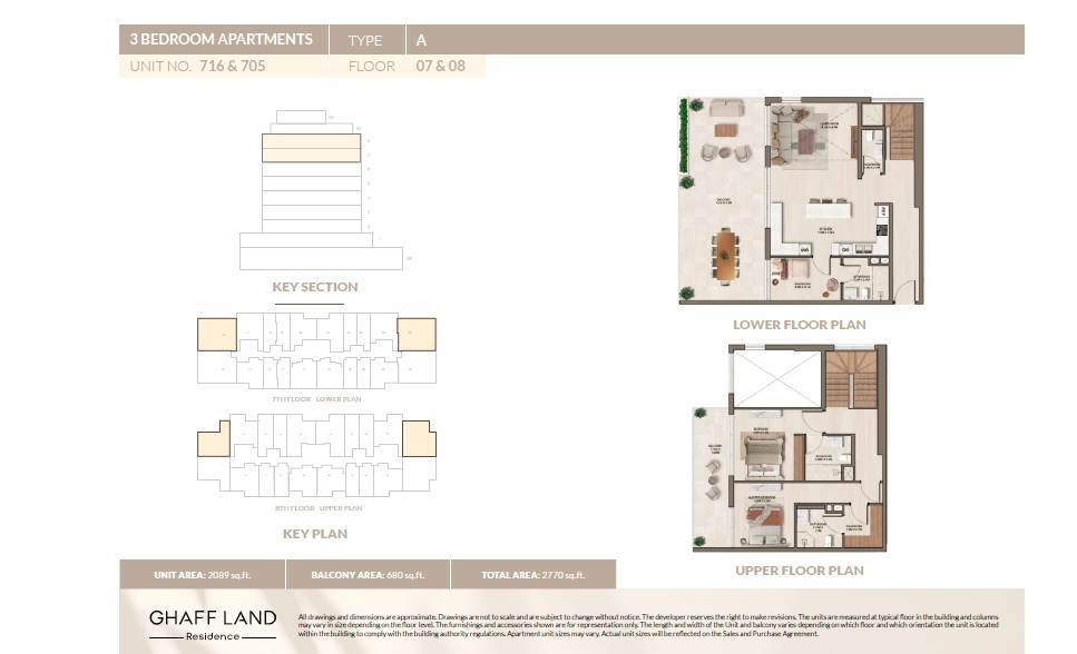 3 Beds 2770 Sq. Ft. Apartment in Arabian Ghaff Land Residence