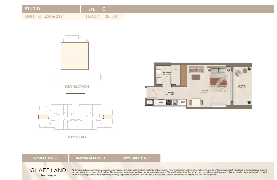 453 Sq. Ft. Studio in Arabian Ghaff Land Residence