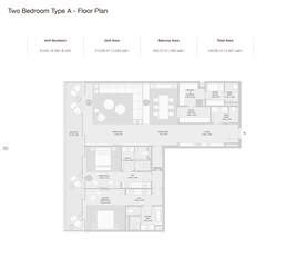 2 Beds 2657 Sq. Ft. Apartment in Arada Armani Beach Residences