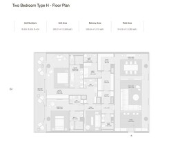 2 Beds 3380 Sq. Ft. Apartment in Arada Armani Beach Residences