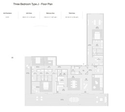 3 Beds 5790 Sq. Ft. Apartment in Arada Armani Beach Residences